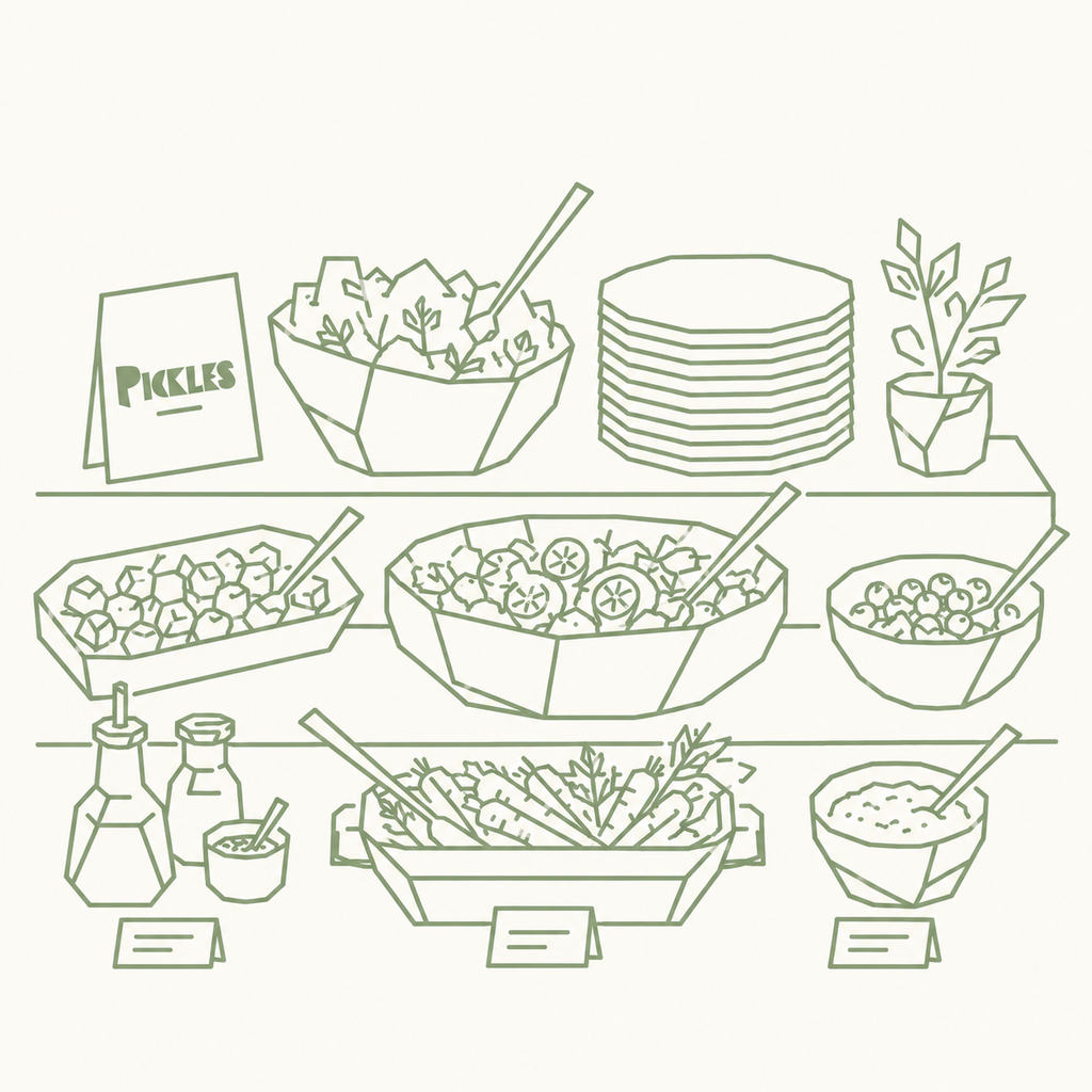 Buffet crudités 3 sortes végétarien +/-200gr